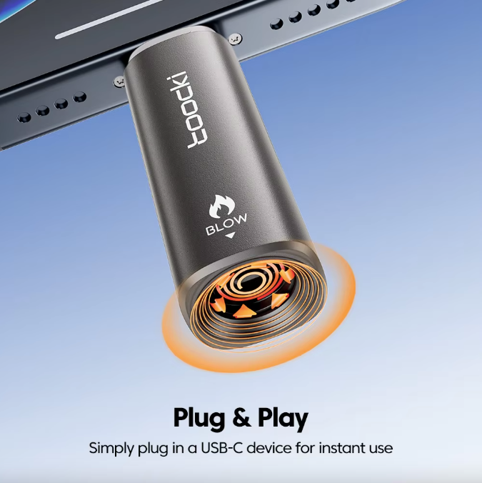 Toocki TG14 USB-C Electric Lighter | Blow to Light | Flameless & Windproof