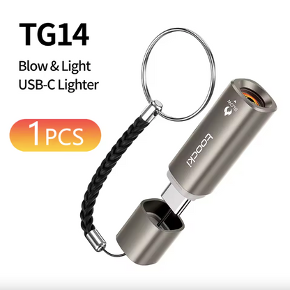 Toocki TG14 USB-C Electric Lighter | Blow to Light | Flameless & Windproof