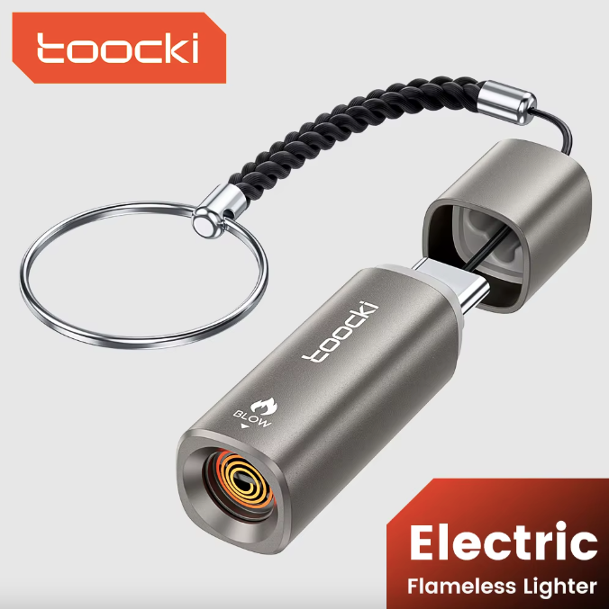 Toocki TG14 USB-C Electric Lighter | Blow to Light | Flameless & Windproof