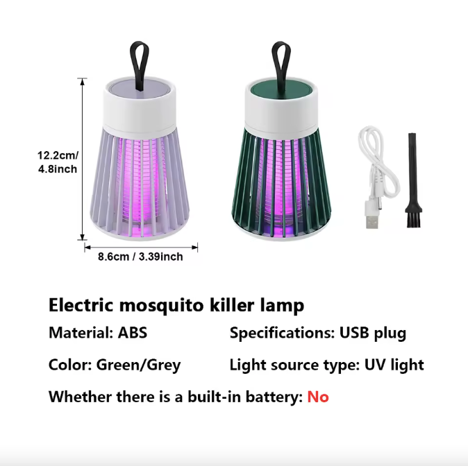 Electric Mosquito Killer Lamp | UV Bug Zapper | USB Powered | Indoor & Outdoor