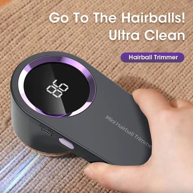 Electric Lint Remover | LED Display | USB Rechargeable Fabric Shaver