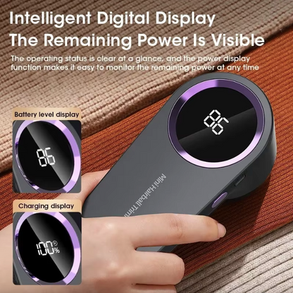 Electric Lint Remover | LED Display | USB Rechargeable Fabric Shaver